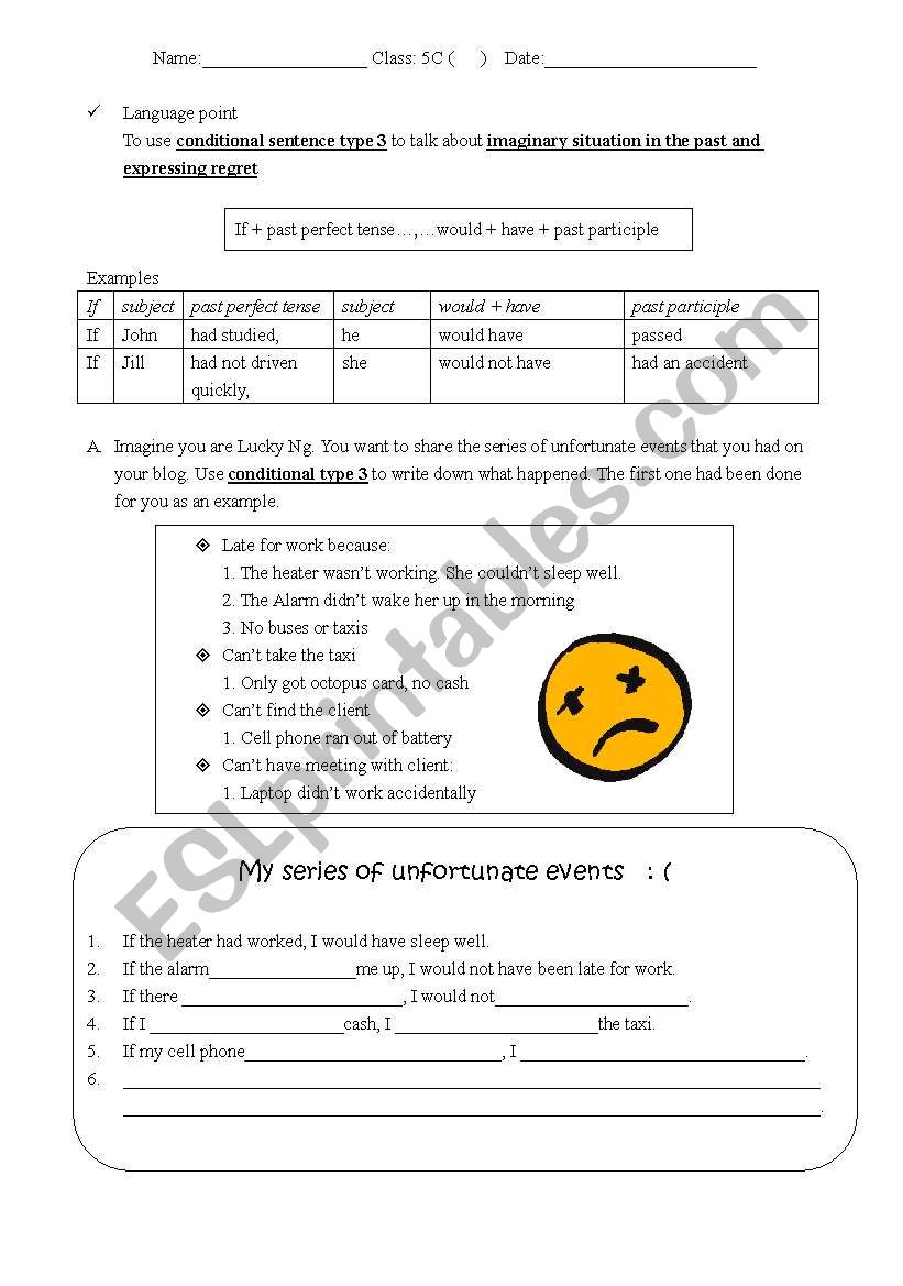 conditional type 3 and I wish I had + p.p