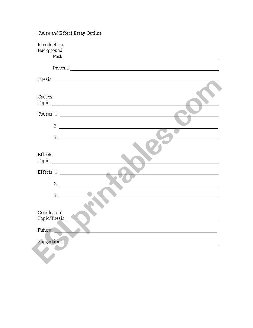 Outline worksheet