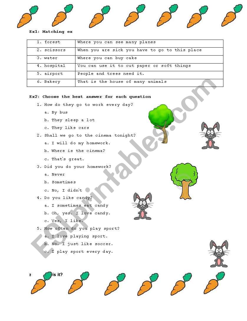 Consolidation worksheet