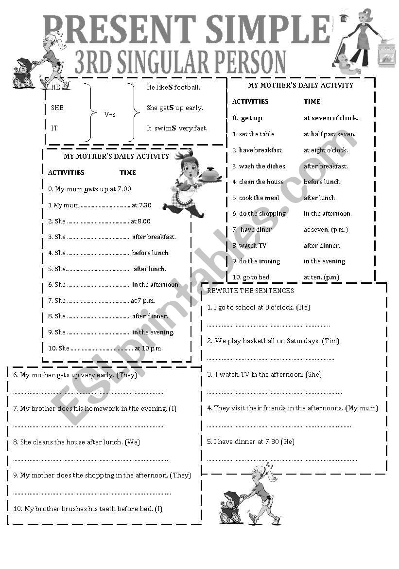 SIMPLE PRESENT worksheet