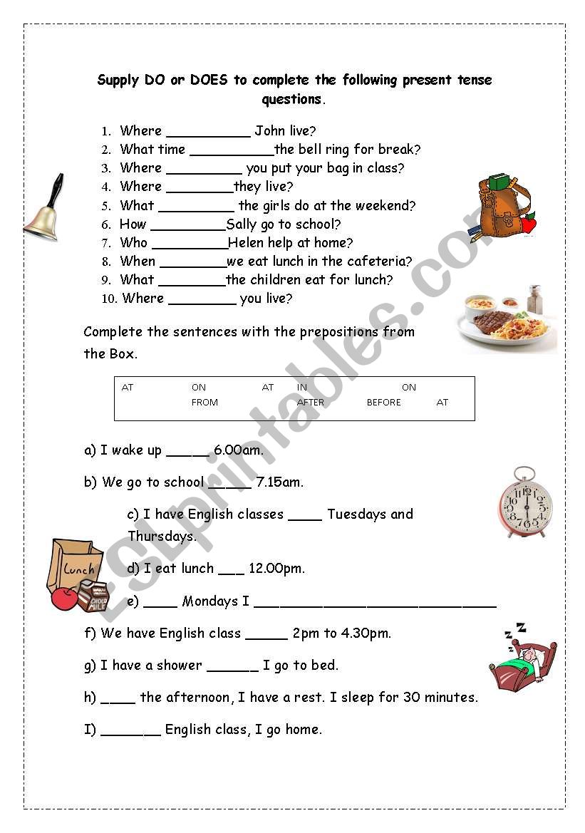 Present Simple Practice worksheet