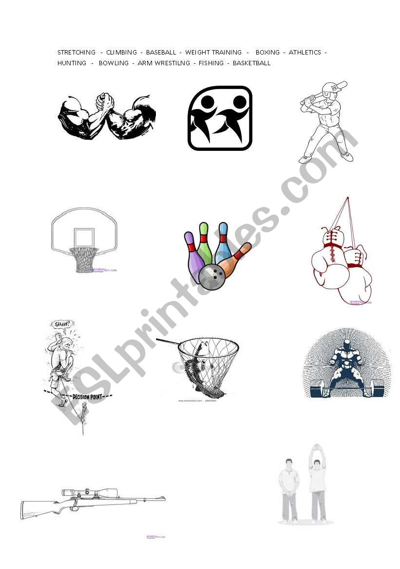 Sports worksheet