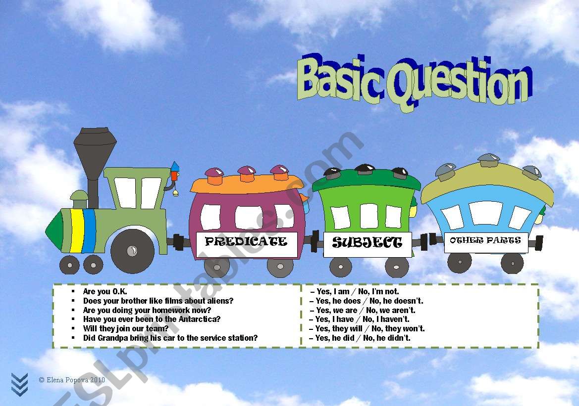 Question Locomotive: Basic question scheme