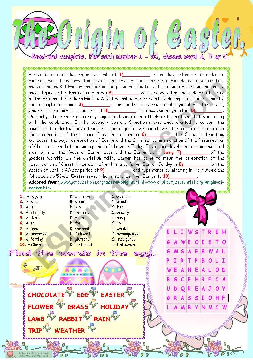 Easter Meaning Word True meaning of Easter! Easter printables