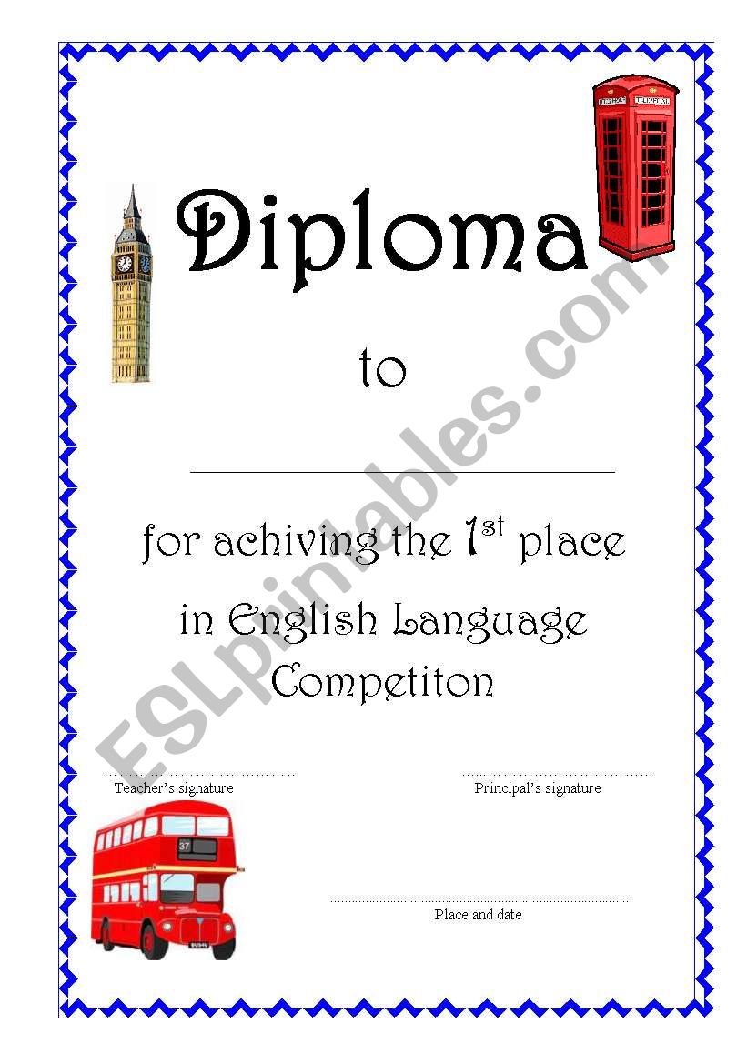 Diploma worksheet