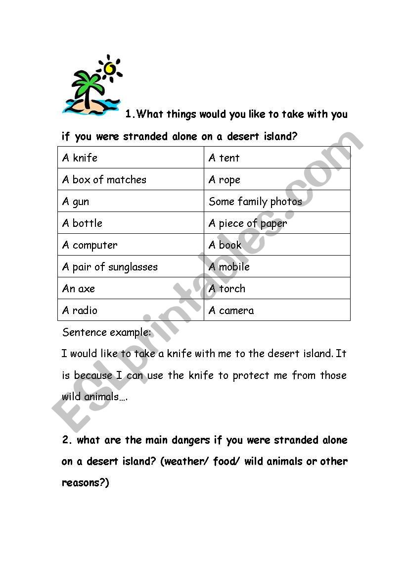 speaking sheet worksheet
