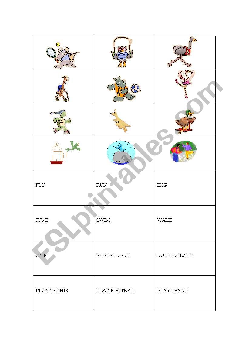 SPORTS MEMORY worksheet