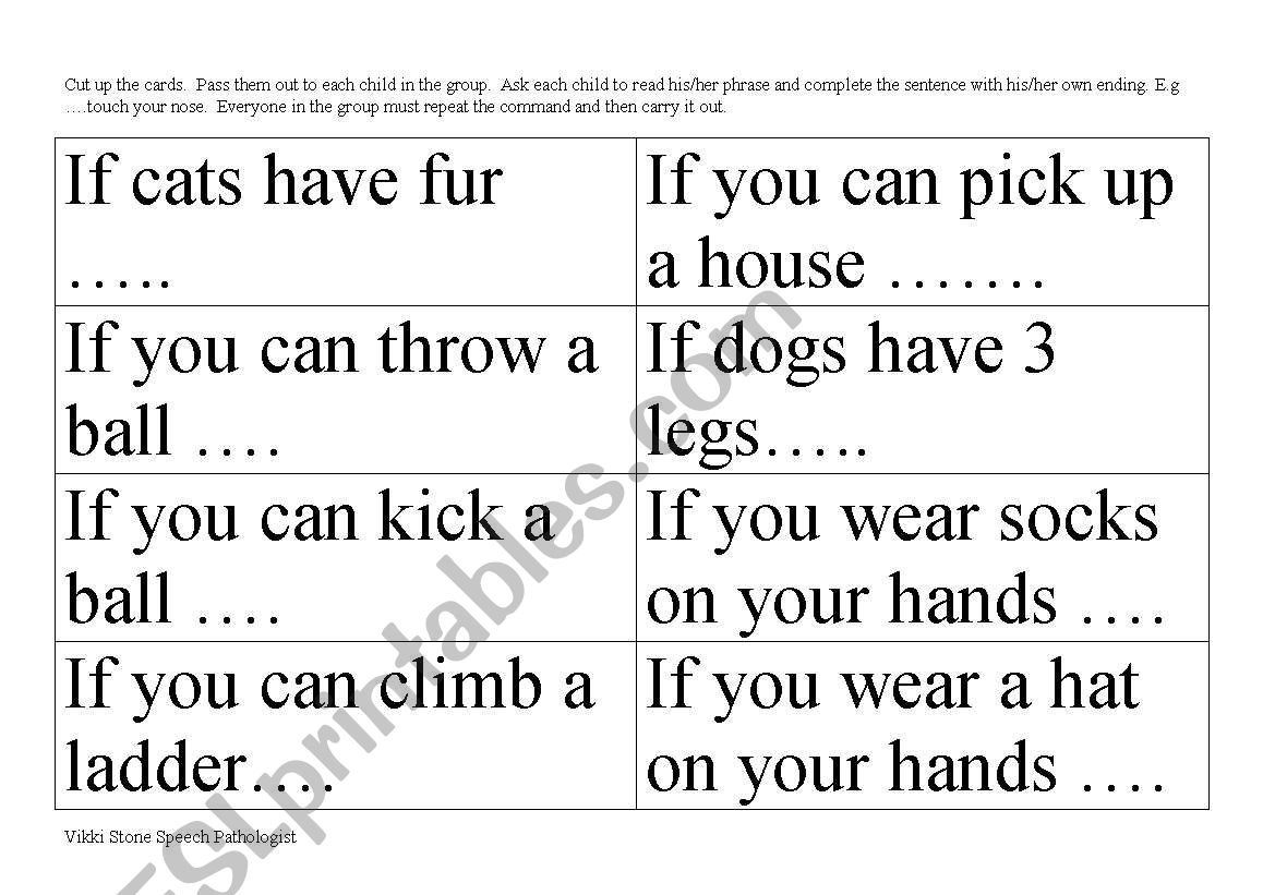 If conjunctions - conditional commands