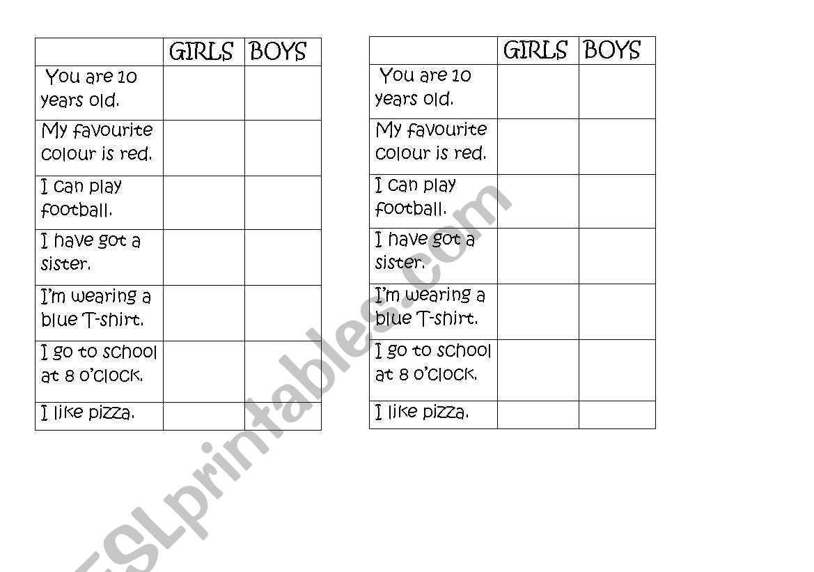 Find somebody who... for kids worksheet