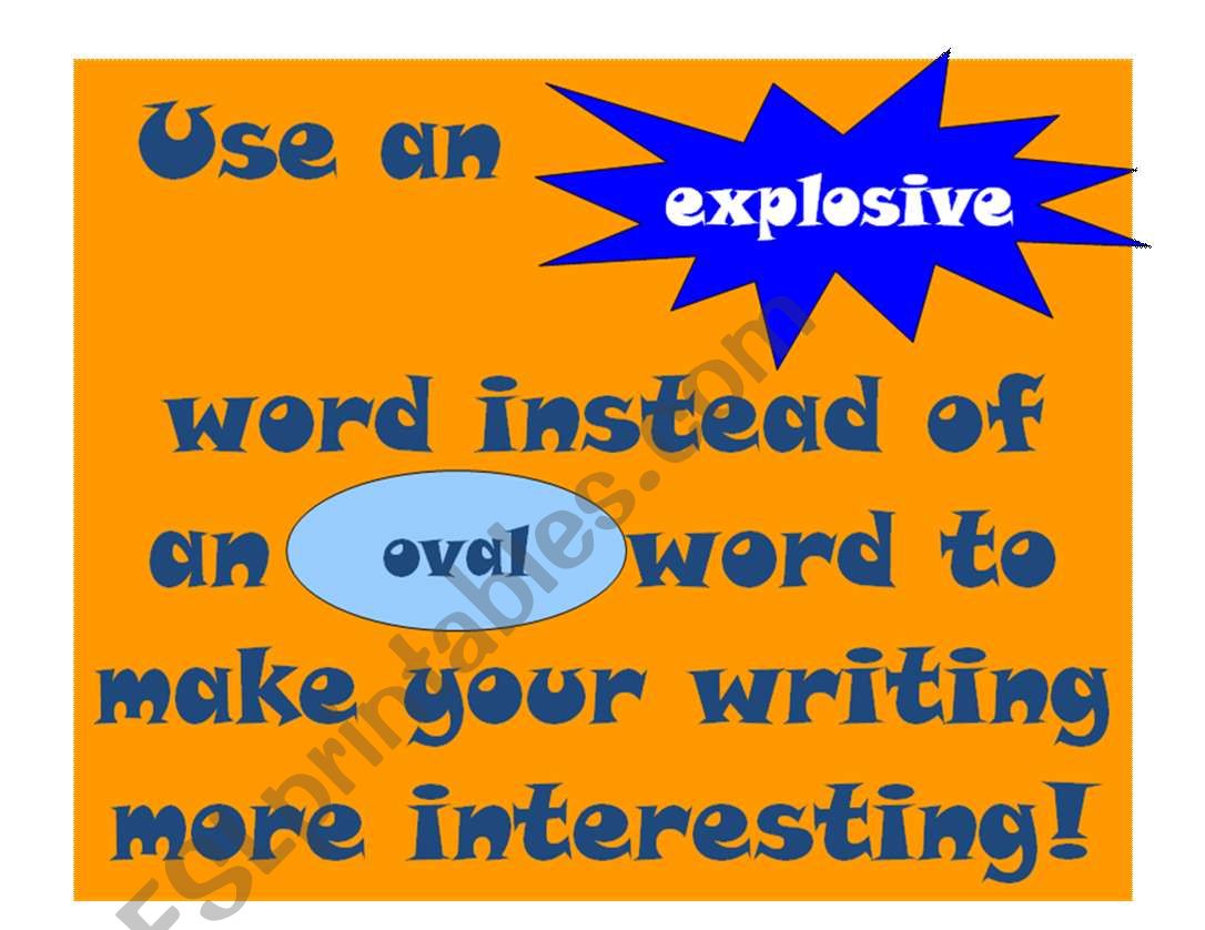 explosive words worksheet