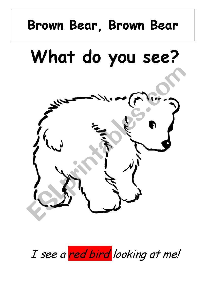Brown Bear - Kids Book worksheet