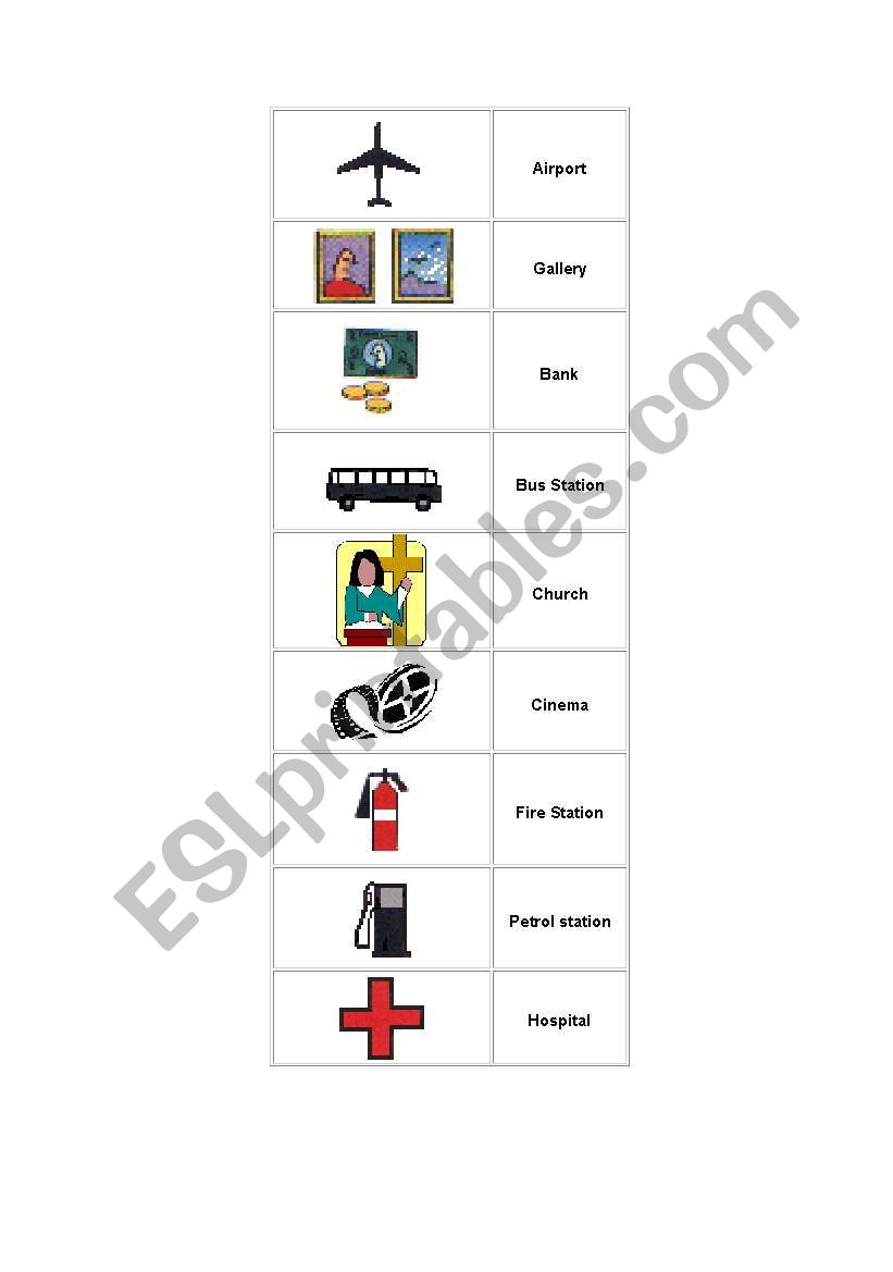 Buildings worksheet