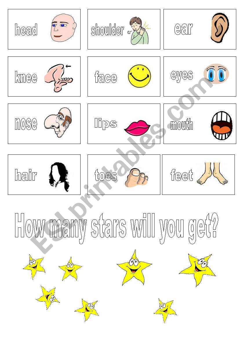 small flash cards worksheet