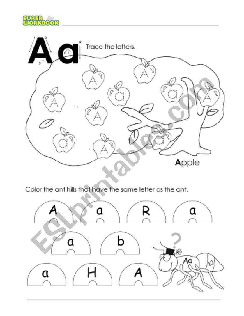 Letter Aa worksheet