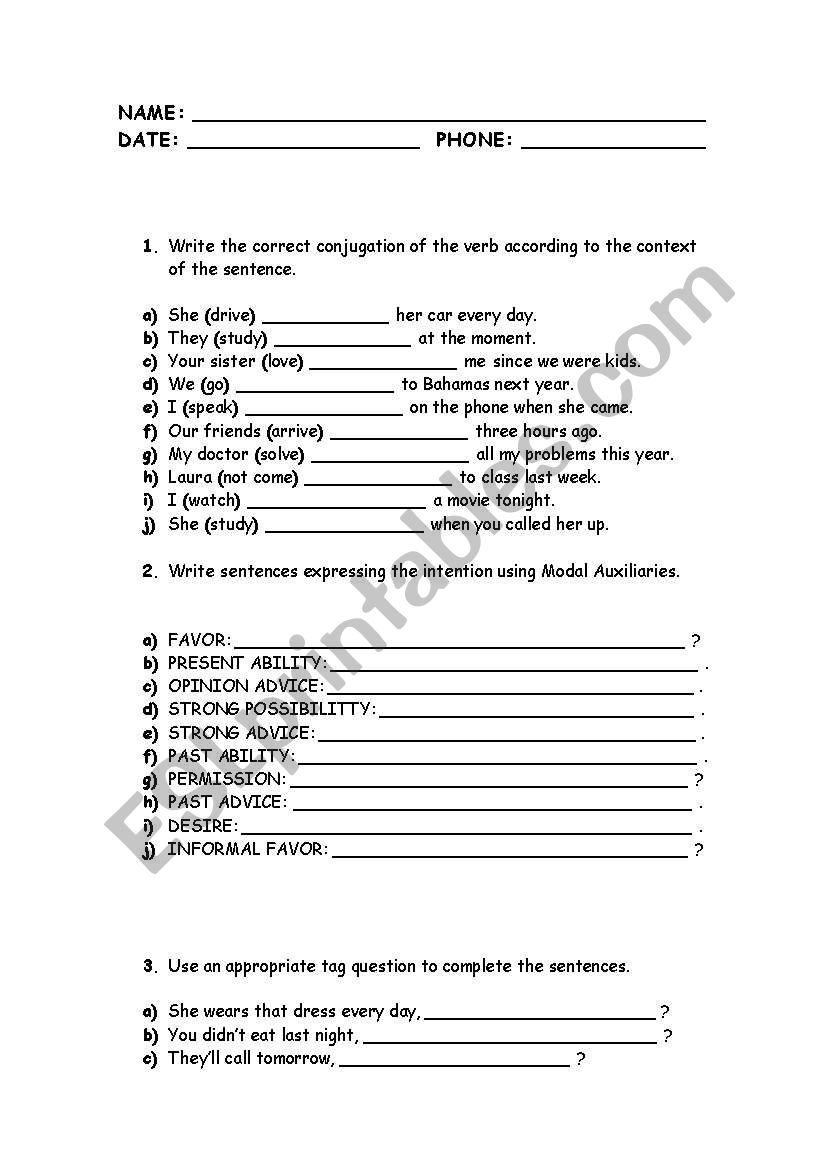 Test Int worksheet