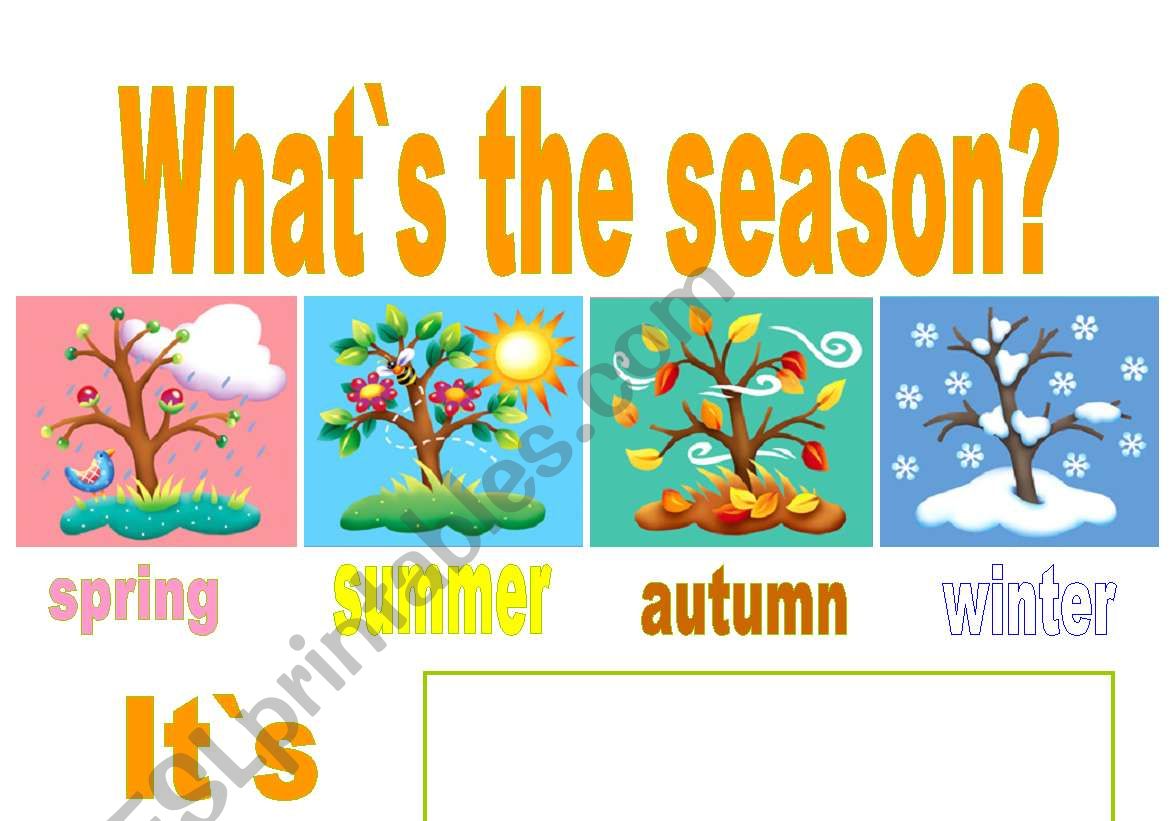 WHATS THE SEASON? worksheet