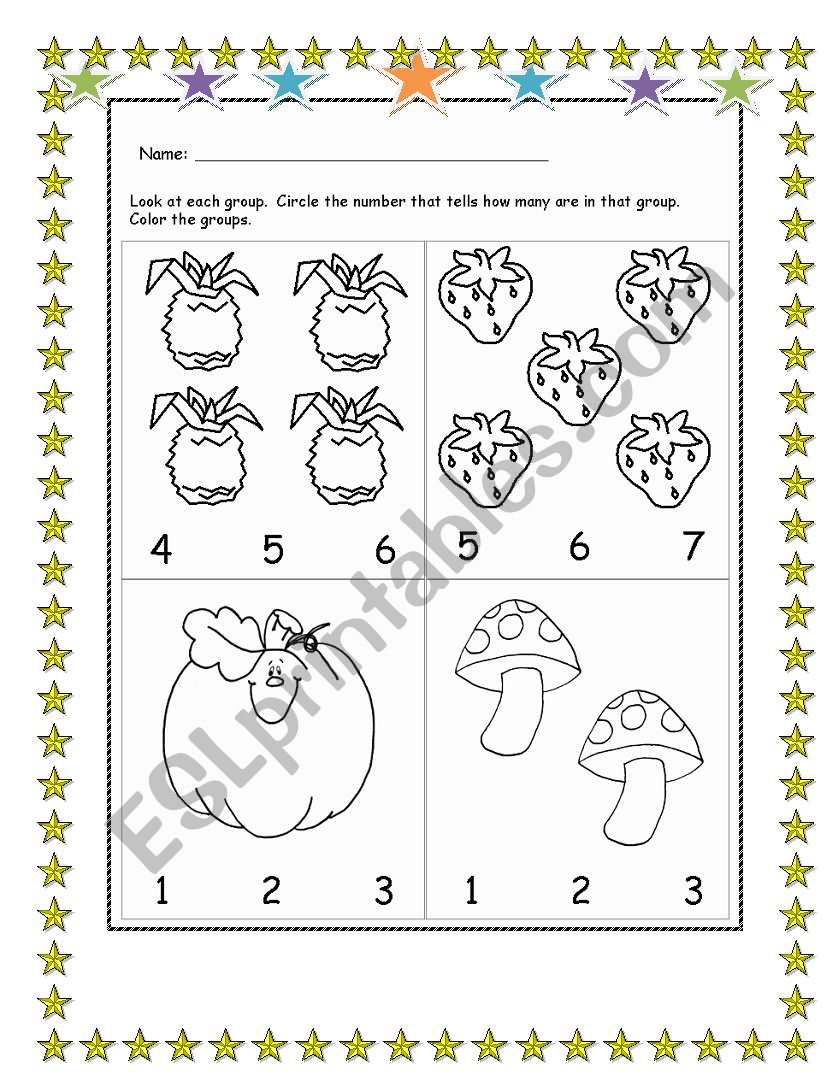 Numbers worksheet