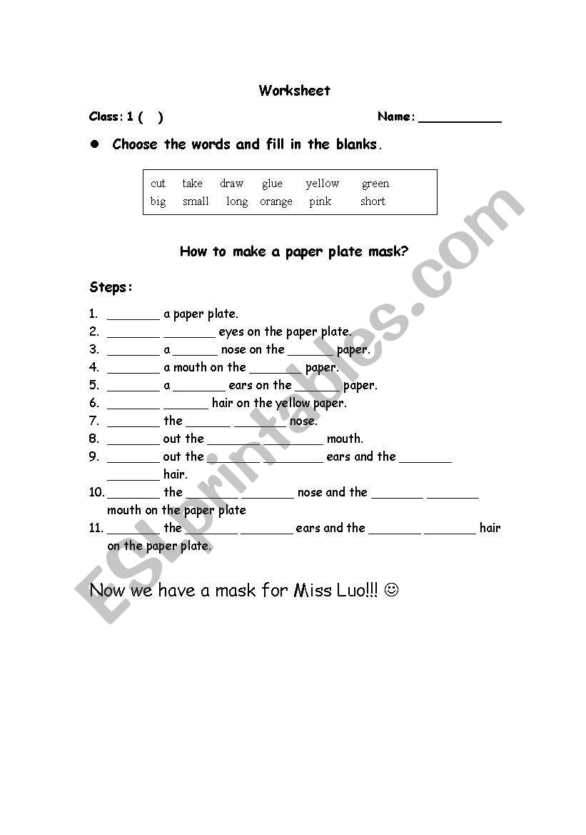 action verbs worksheet