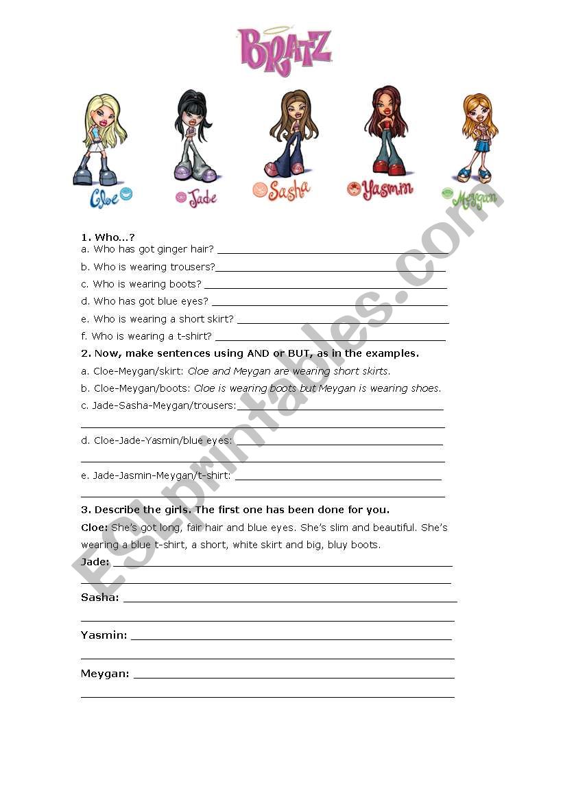 WHAT ARE THEY LIKE? worksheet