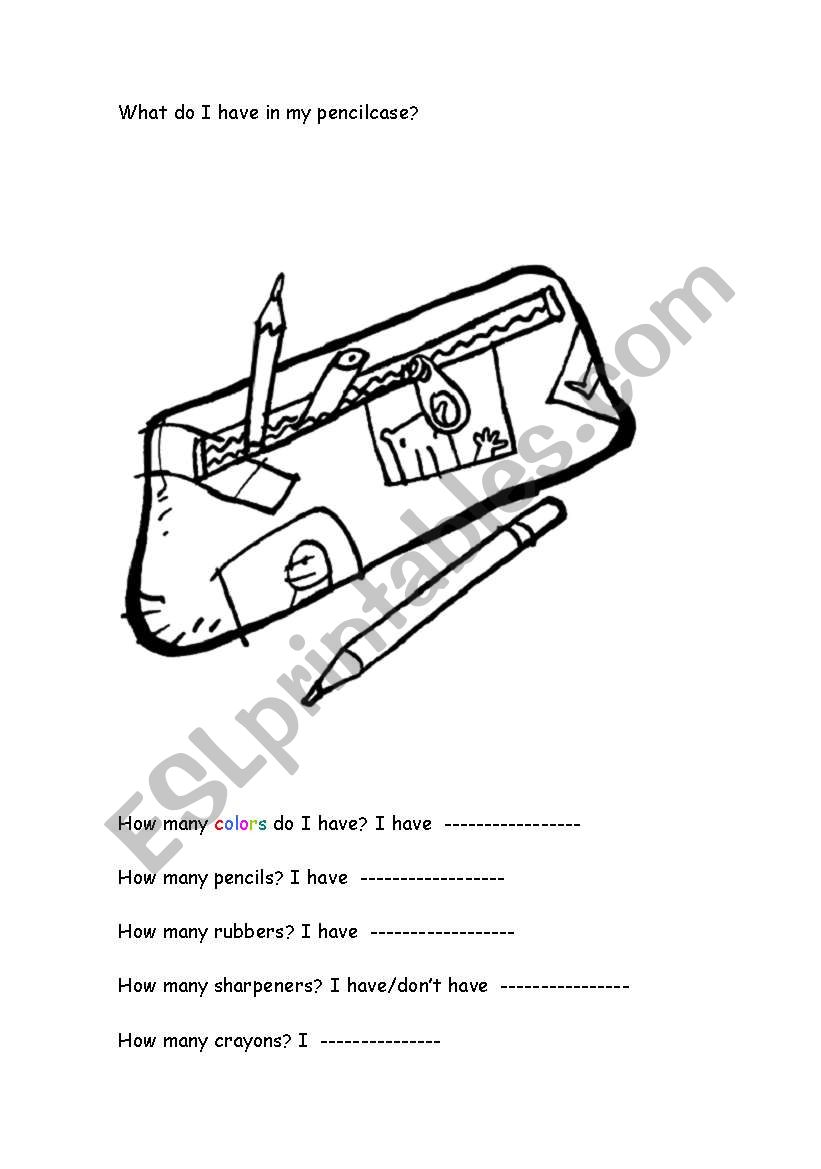 Classroom vocabulary worksheet