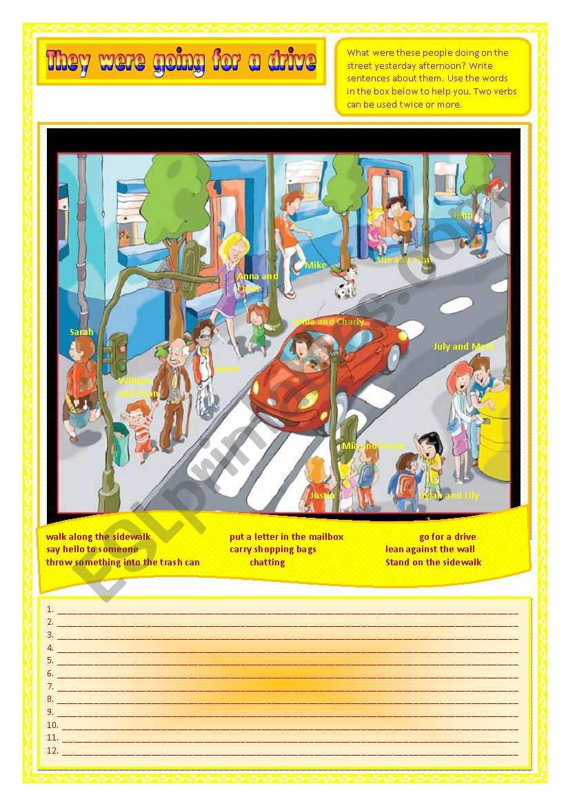 road worksheet