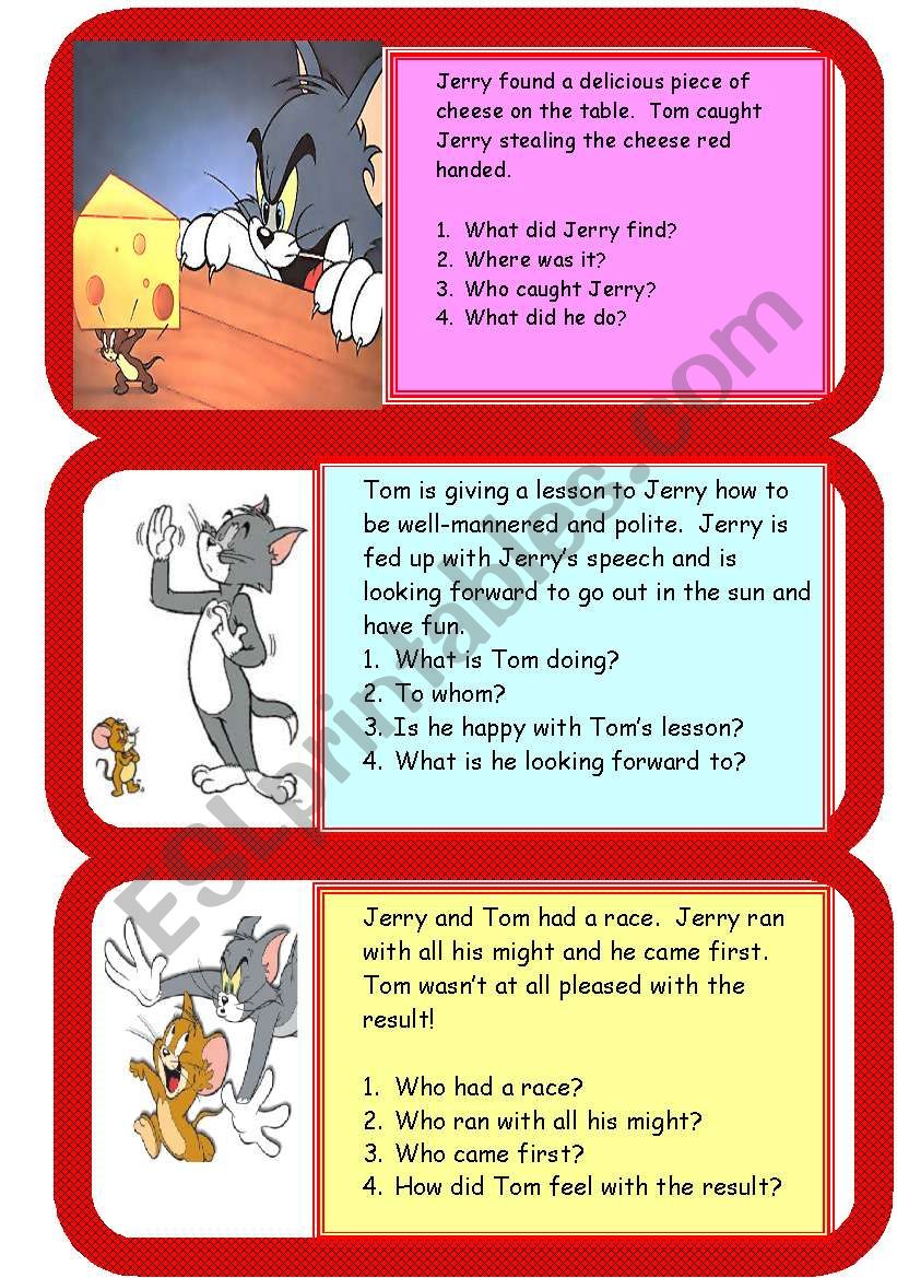 Tom and Jerry - mini comprehensions