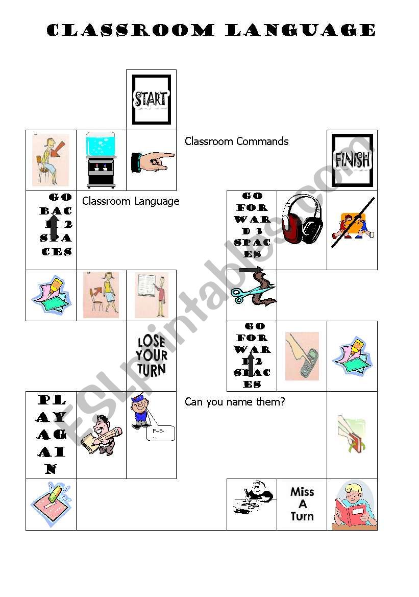 Classroom Language worksheet