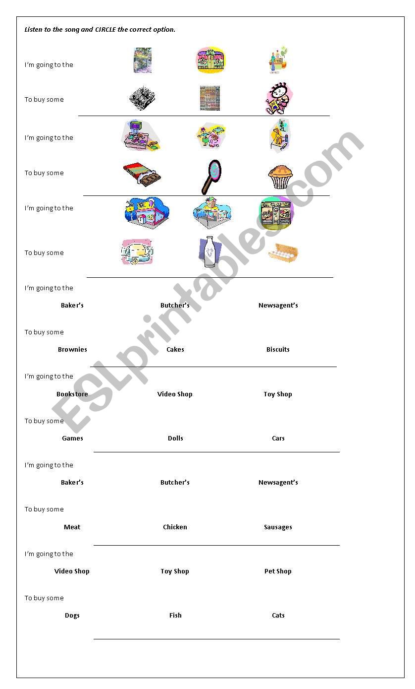 Listening Activity Big Bugs 2 worksheet