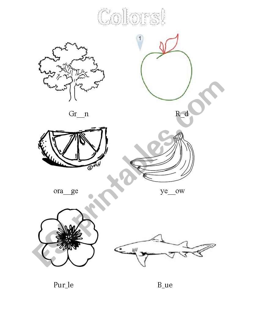 color worksheet worksheet