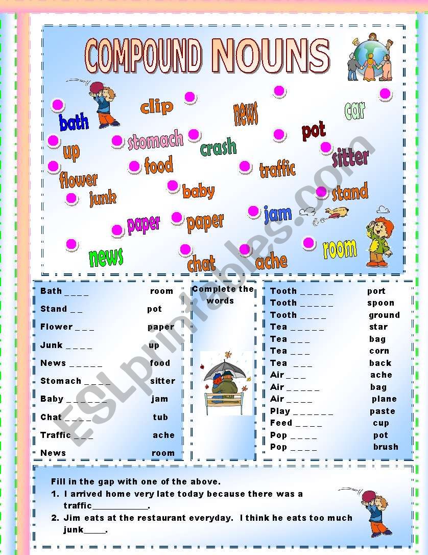 compound-nouns-worksheet-7th-grade-pdf-foto-kolekcija