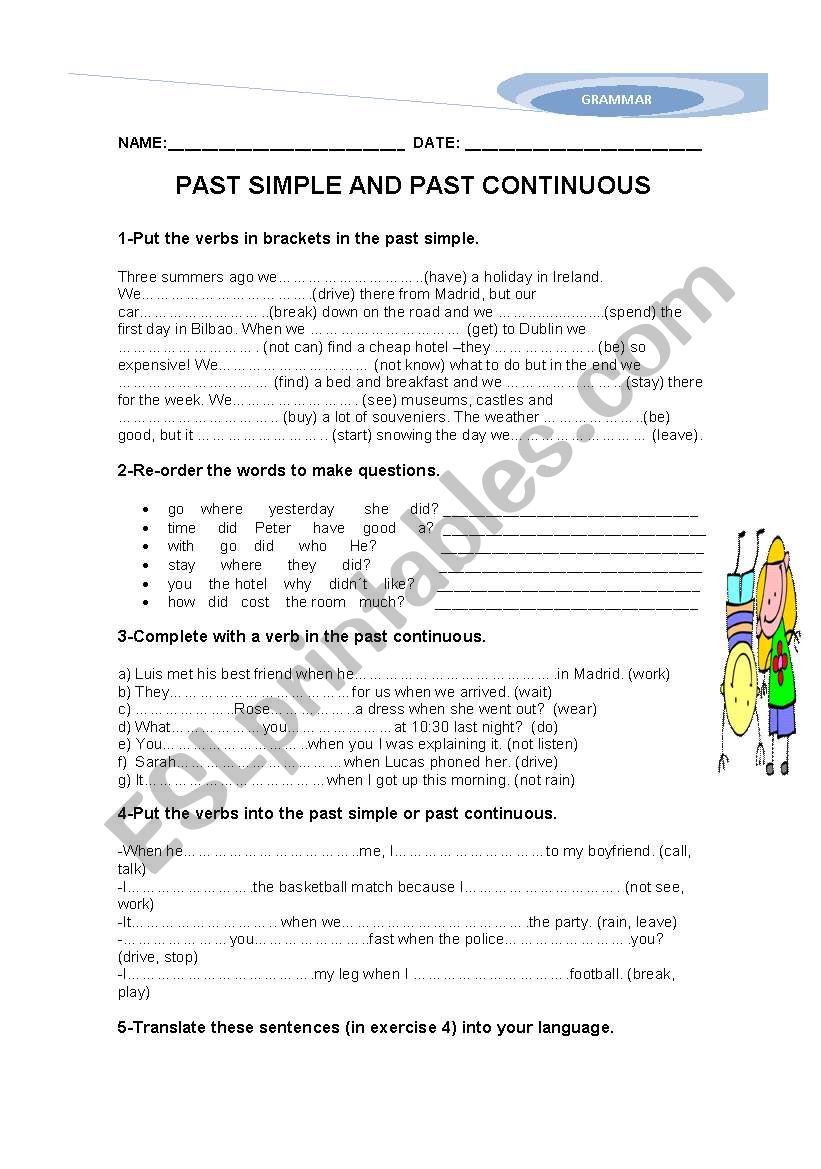 PAST SIMPLE VS PAST CONTINUOUS
