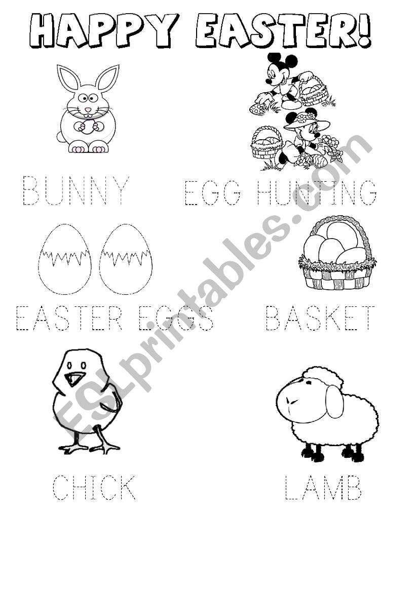 HAPPY EASTER - KINDERGARTEN - LEARNING VOCABULARY