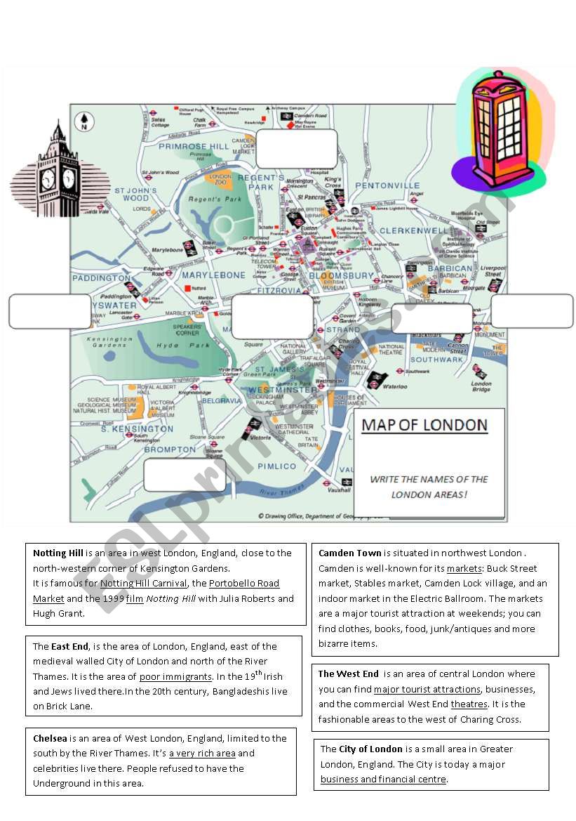 Lets visit London! (2/4) Part 2 - Worksheet