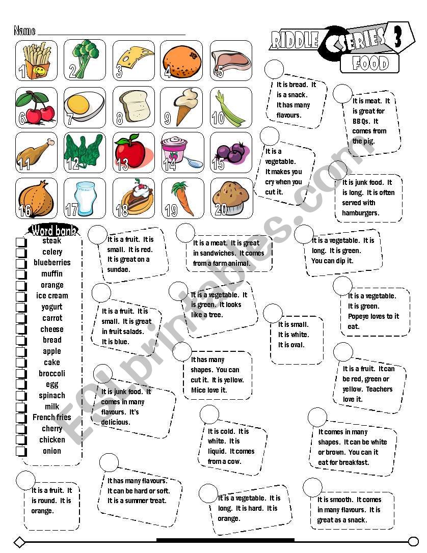 Riddle Series_03 Food (Fully Editable + Key)