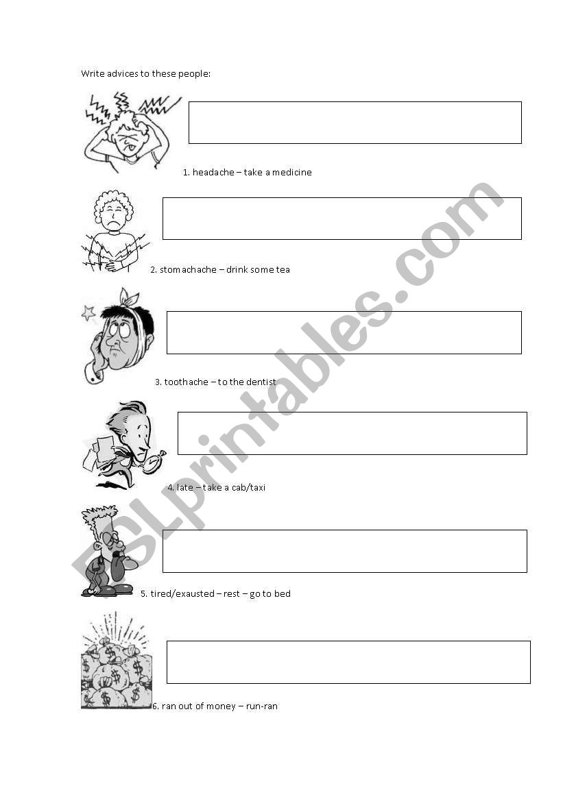 Writing advices (should) and writing abilities (can)