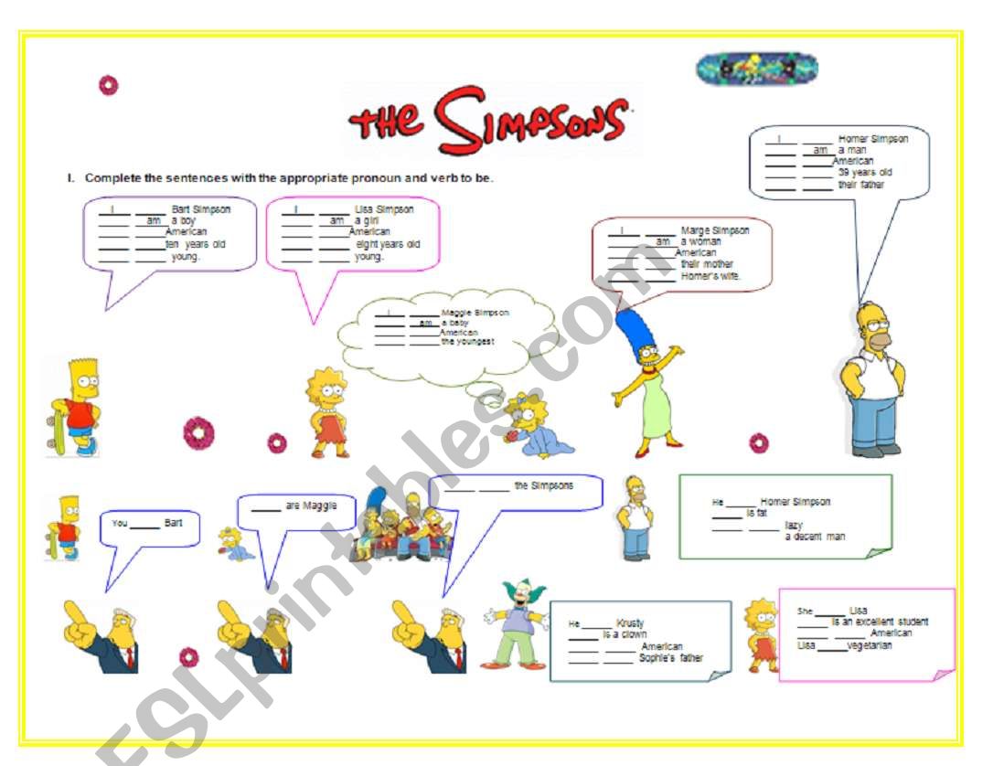 Verb to be worksheet