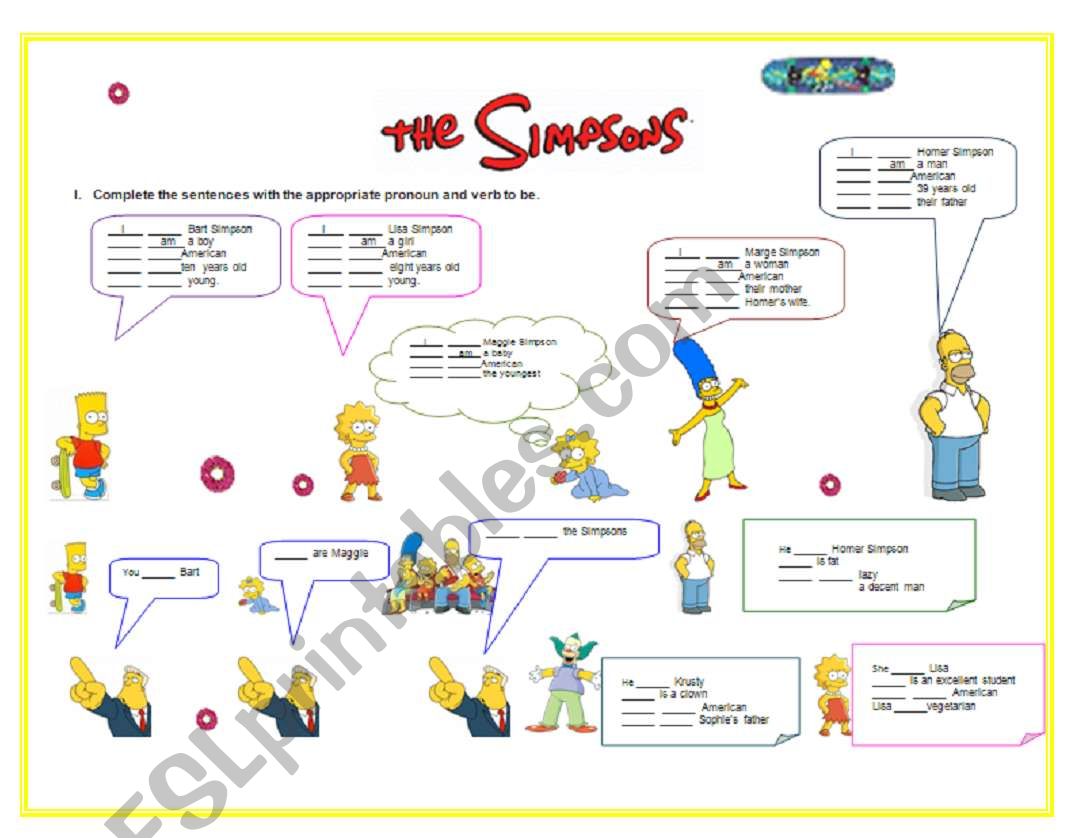 Verb to be worksheet