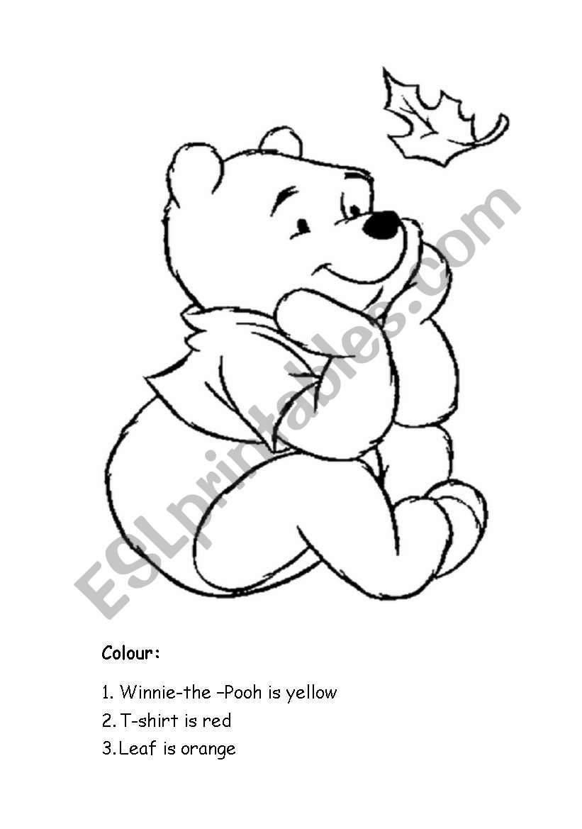 Winnie-the Pooh worksheet