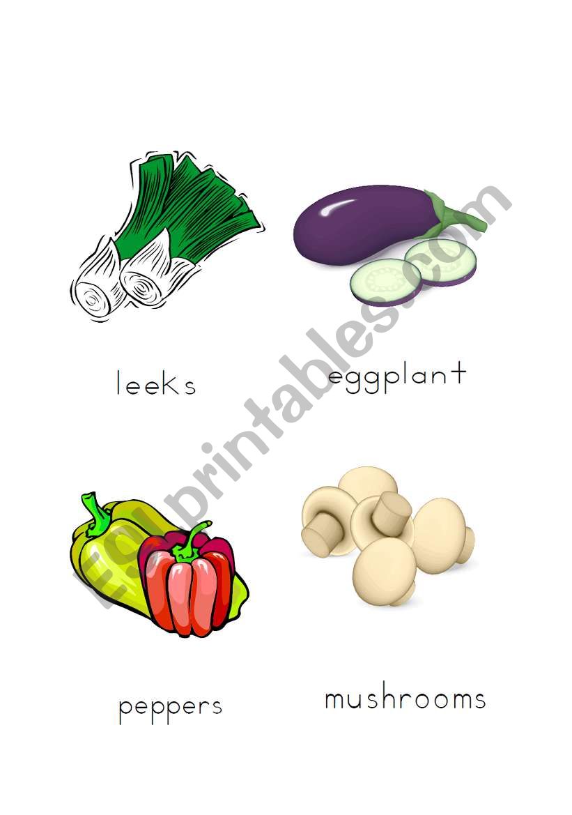 VEGETABLES 3 worksheet