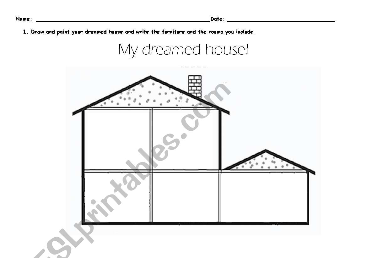 Your dreamed house! worksheet