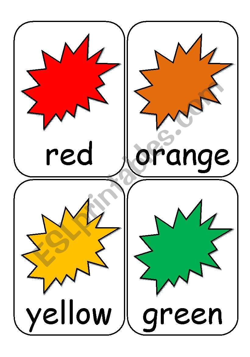 Colour Flashcards worksheet