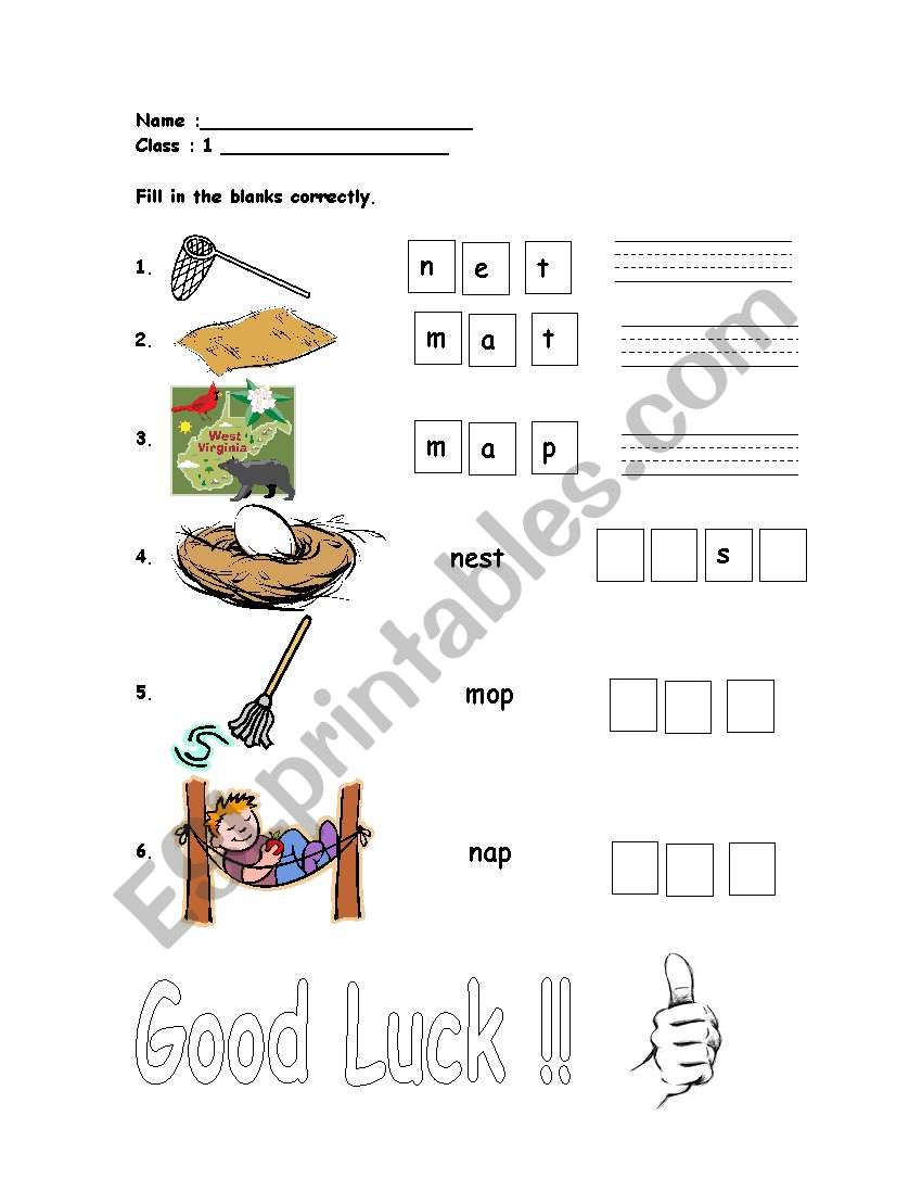 Listen To Me worksheet