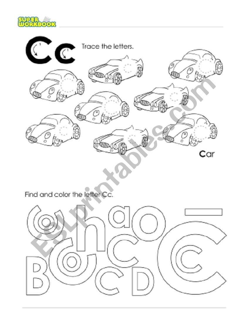 Letter Cc worksheet