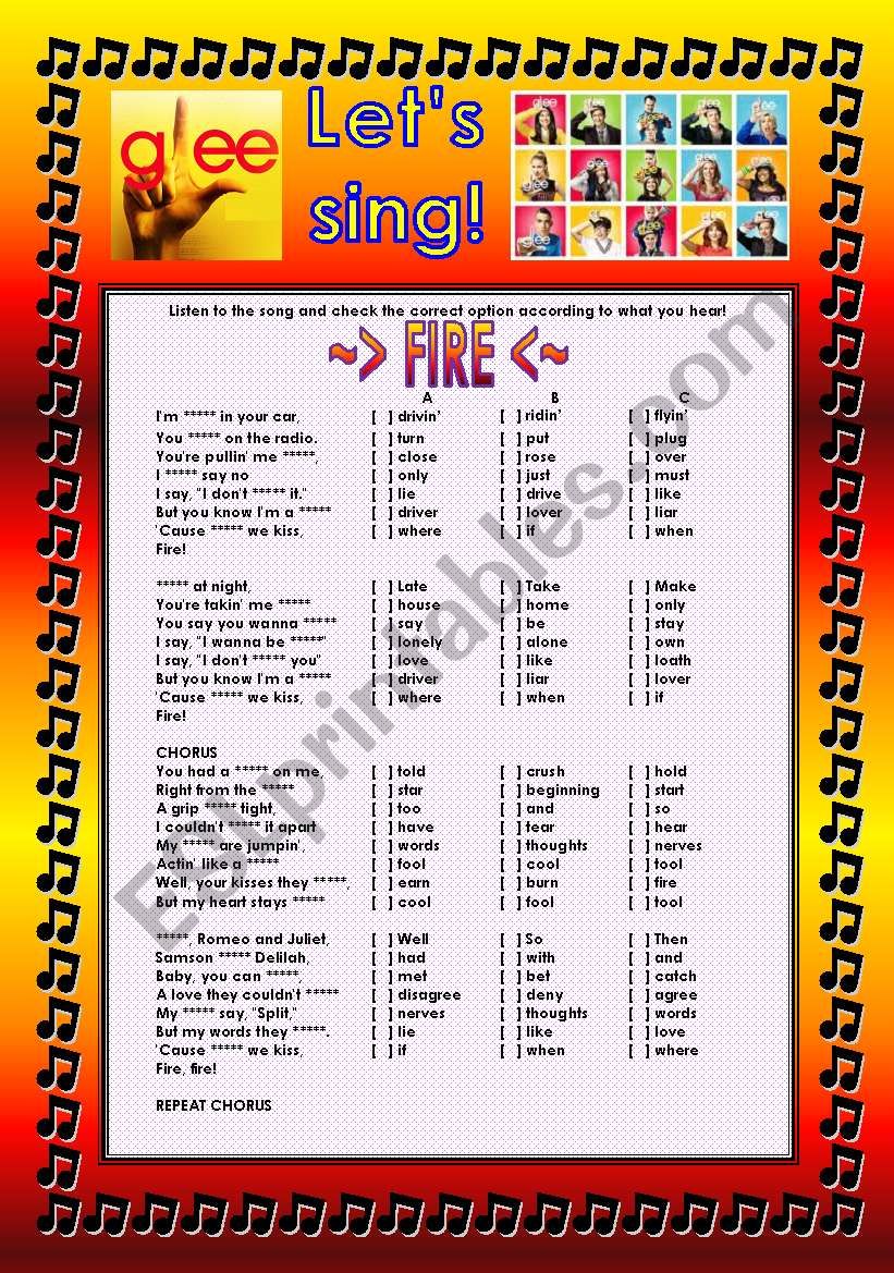 GLEE SERIES SONGS FOR CLASS! S01E16  THREE SONGS  FULLY EDITABLE WITH KEY!  PART 1/2