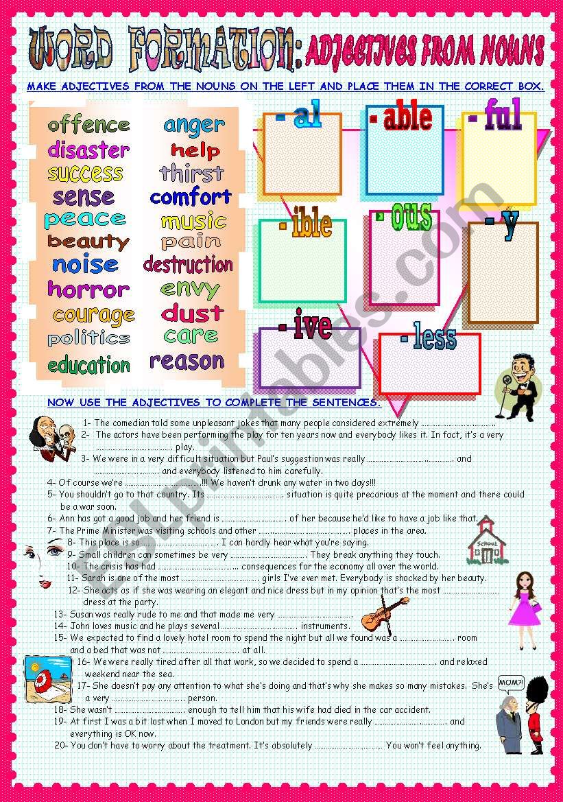 word-formation-adjectives-from-nouns-esl-worksheet-by-asungilsanz