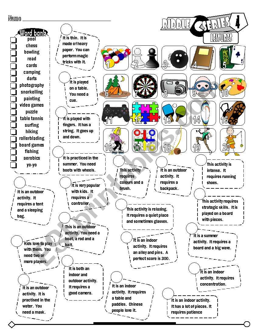 Riddle Series_04 Leisures (Fully Editable + Key)