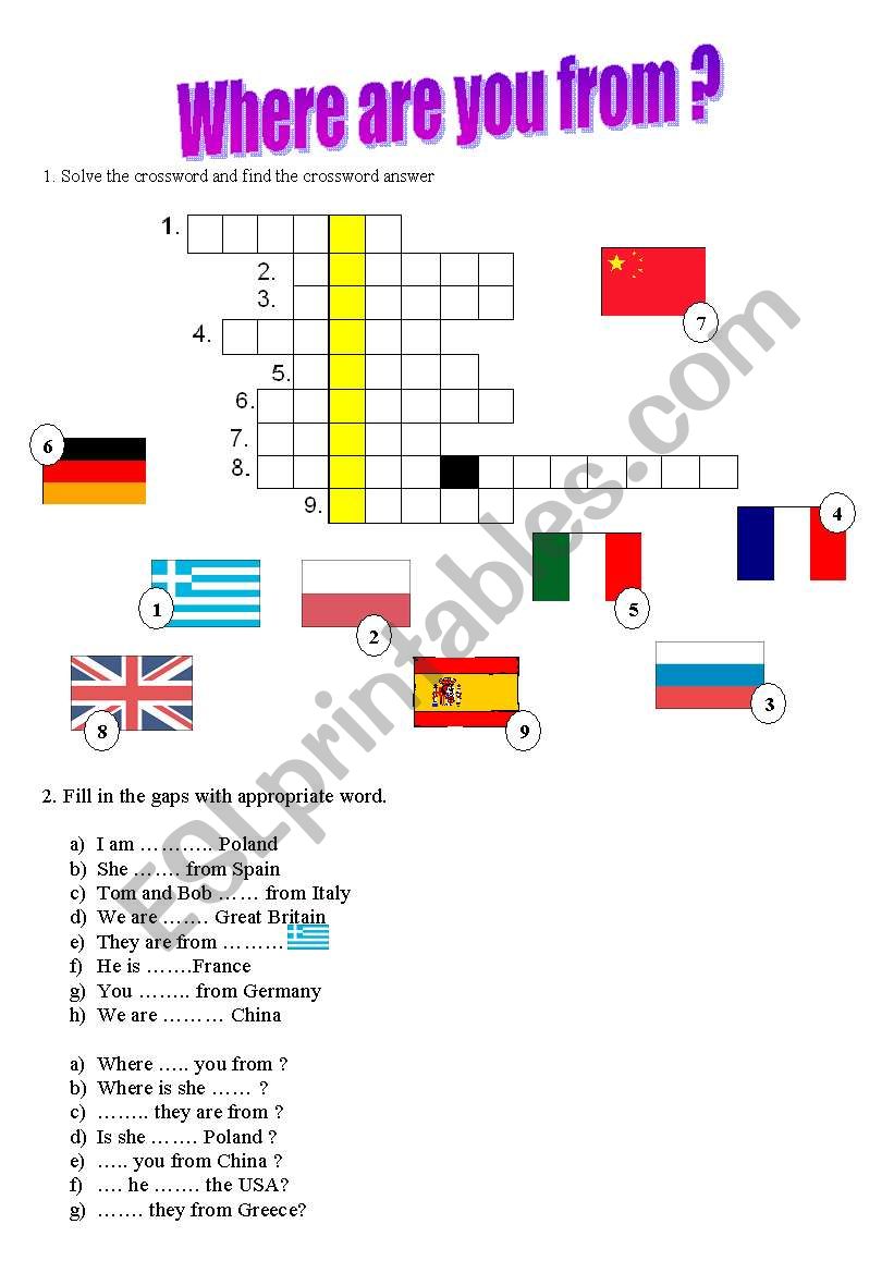 where are you from ? ( countries)