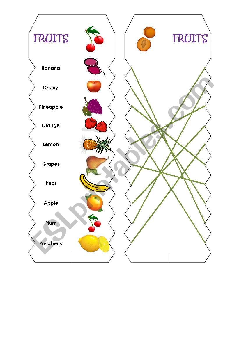 Fruit Bandolino worksheet