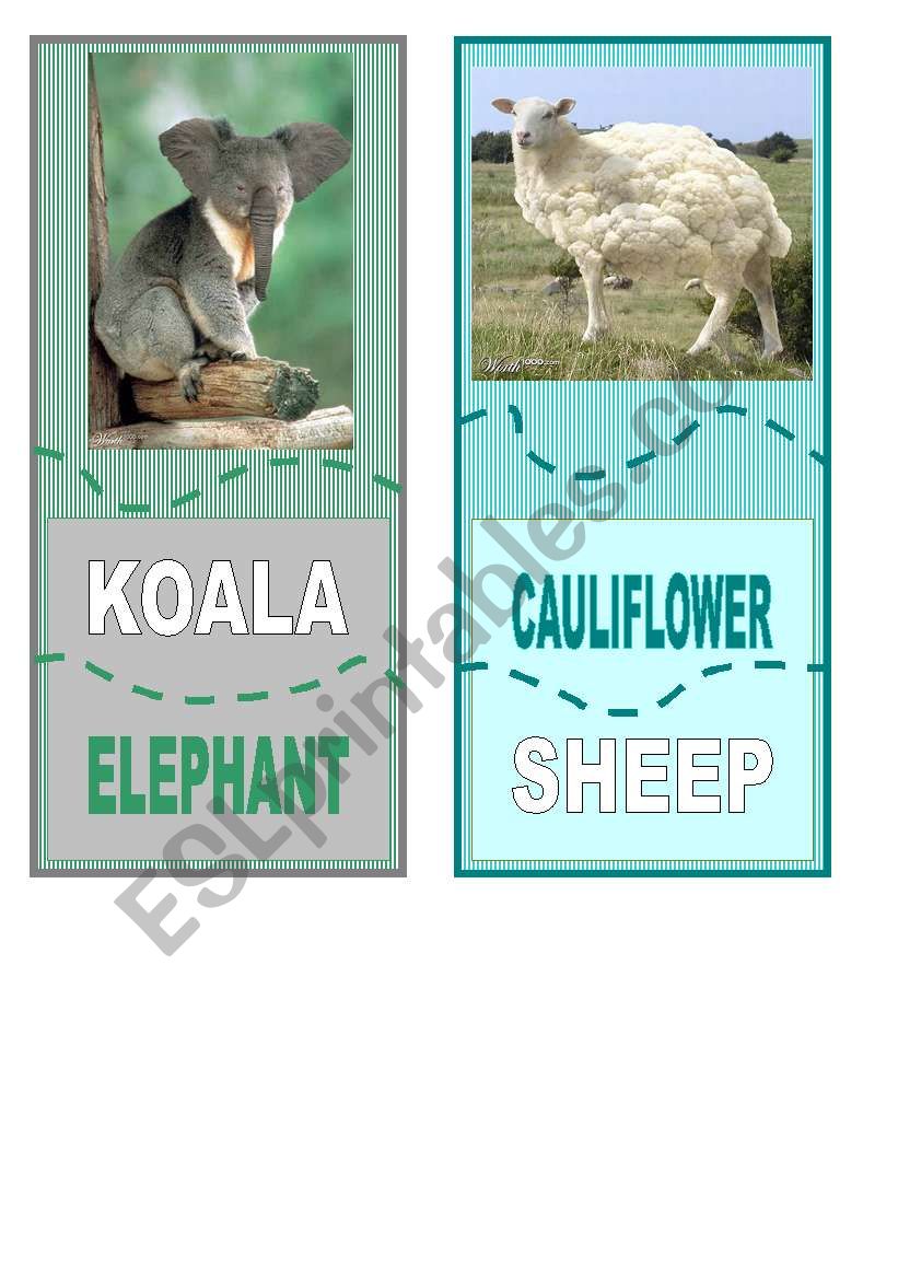 Crazy animal jisaw  6/6 worksheet