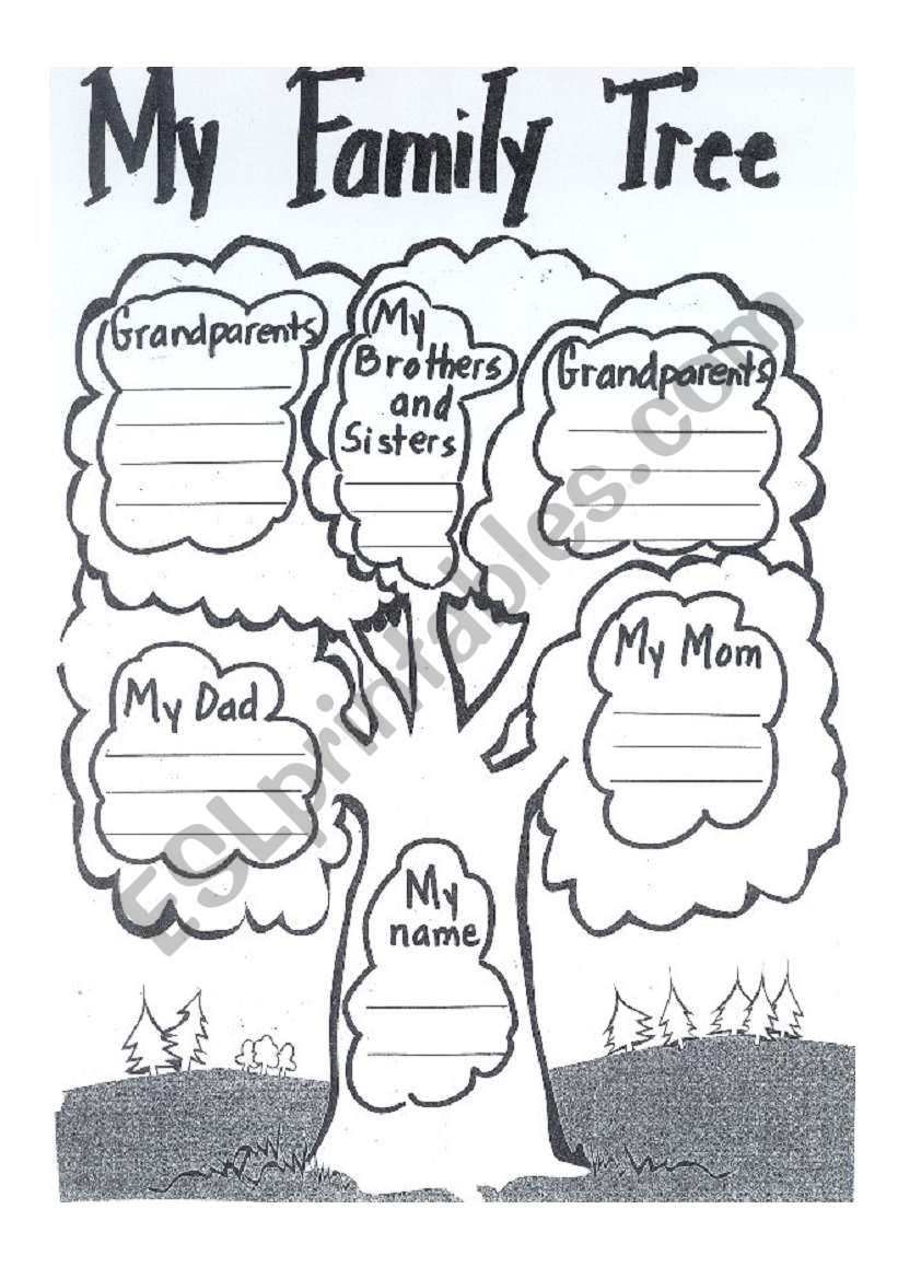 My family tree worksheet